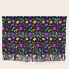Fun colorful abstract organic shape art pattern Wall Hanging Gallery Image 1