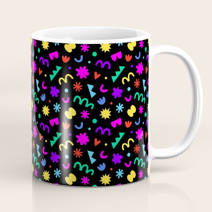 Fun colorful abstract organic shape art pattern Coffee Mug Gallery Image 1