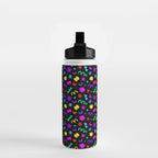 Fun colorful abstract organic shape art pattern Water Bottle Gallery Image 2