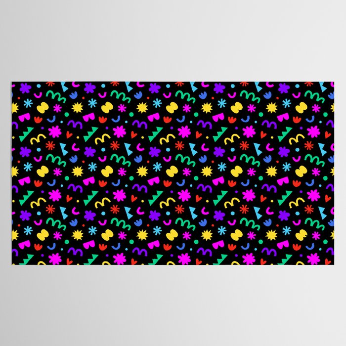 Fun colorful abstract organic shape art pattern Tablecloth Gallery Image 2