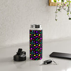 Fun colorful abstract organic shape art pattern Water Bottle Gallery Image 4