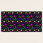 Fun colorful abstract organic shape art pattern Desk Mat Gallery Image 3