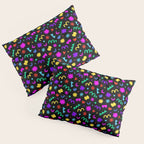 Fun colorful abstract organic shape art pattern Pillow Sham Gallery Image 3