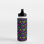 Fun colorful abstract organic shape art pattern Water Bottle Gallery Image 3