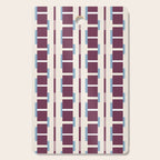Burgundy Grid Elegance Cutting Board Gallery Image 1