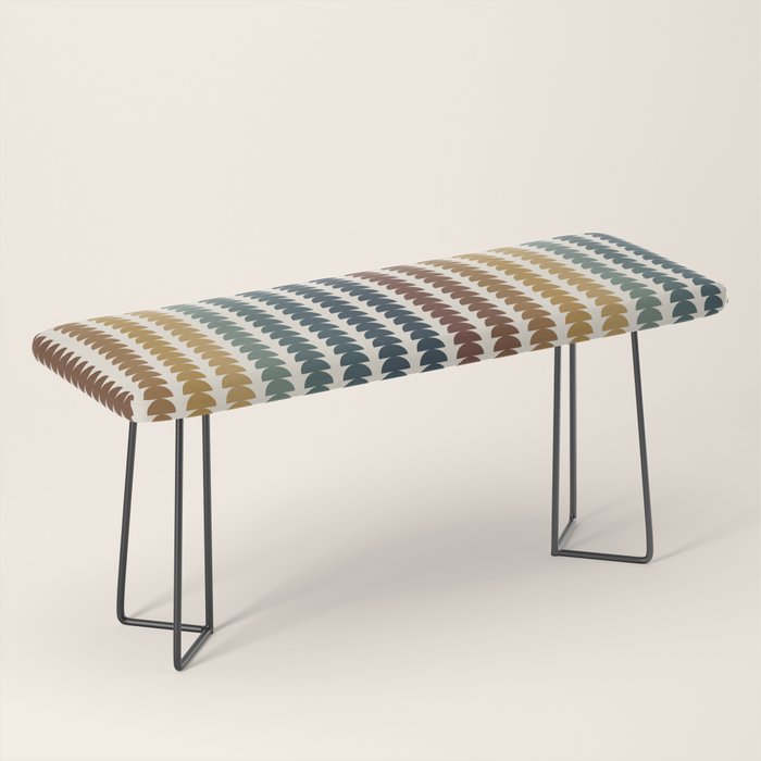 Maude Pattern XX Earthy Rustic Bench Gallery Image 1