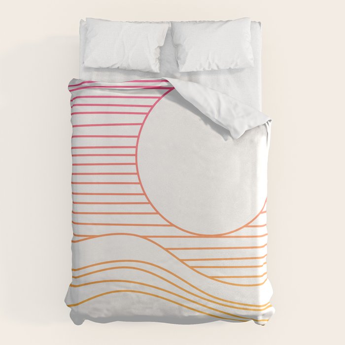 Retro Landscape 04A Duvet Cover Gallery Image 6