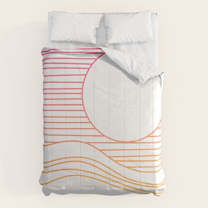 Retro Landscape 04A Comforter Gallery Image 6