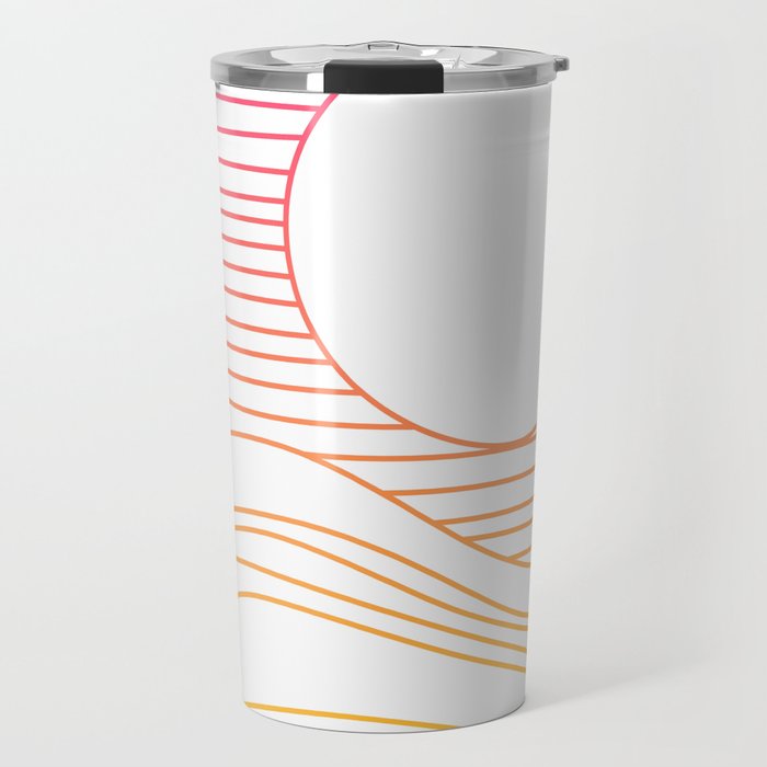 Retro Landscape 04A Travel Mug Gallery Image 1
