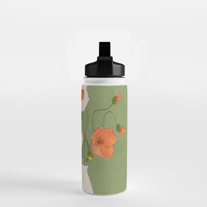 Field Wildflowers Verde Water Bottle Gallery Image 2