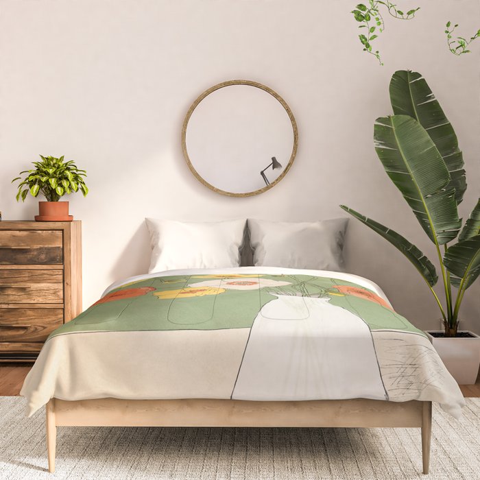 Field Wildflowers Verde Comforter Gallery Image 3