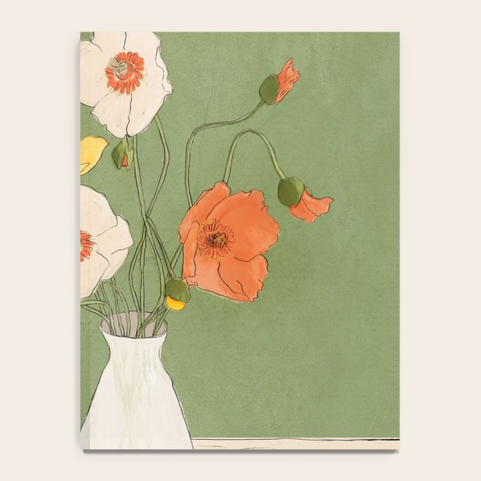 Field Wildflowers Verde Notebook Gallery Image 4