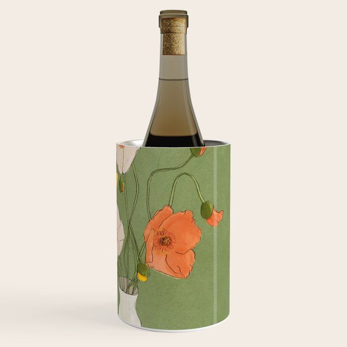 Field Wildflowers Verde Wine Chiller Gallery Image 3