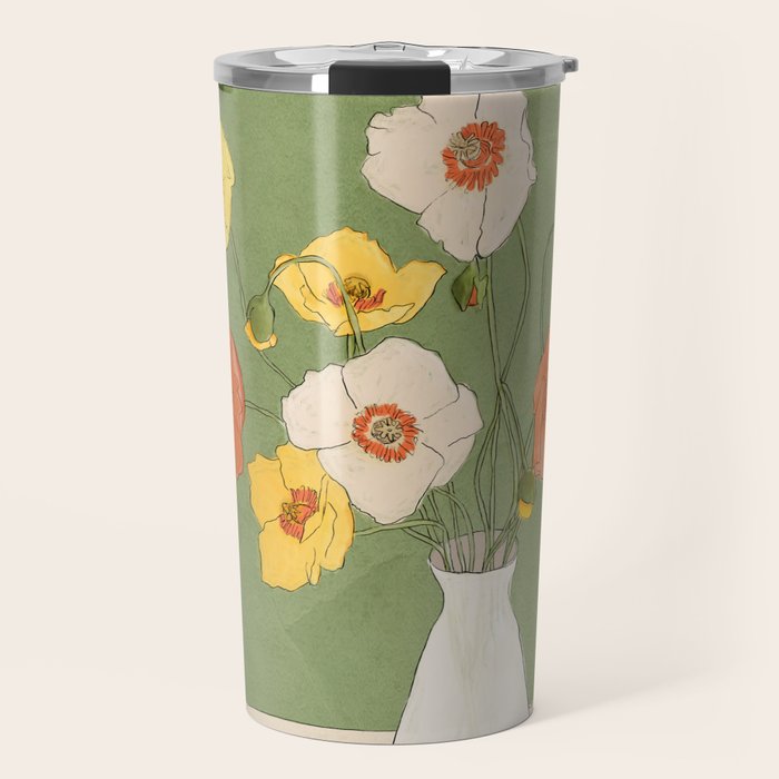 Field Wildflowers Verde Travel Mug Gallery Image 1
