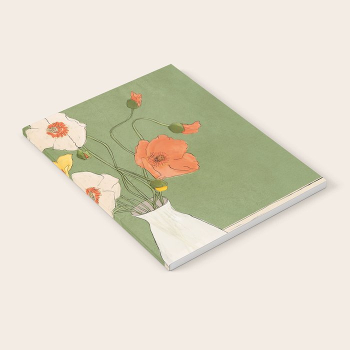 Field Wildflowers Verde Notebook Gallery Image 1