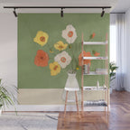 Field Wildflowers Verde Wall Mural Gallery Image 1