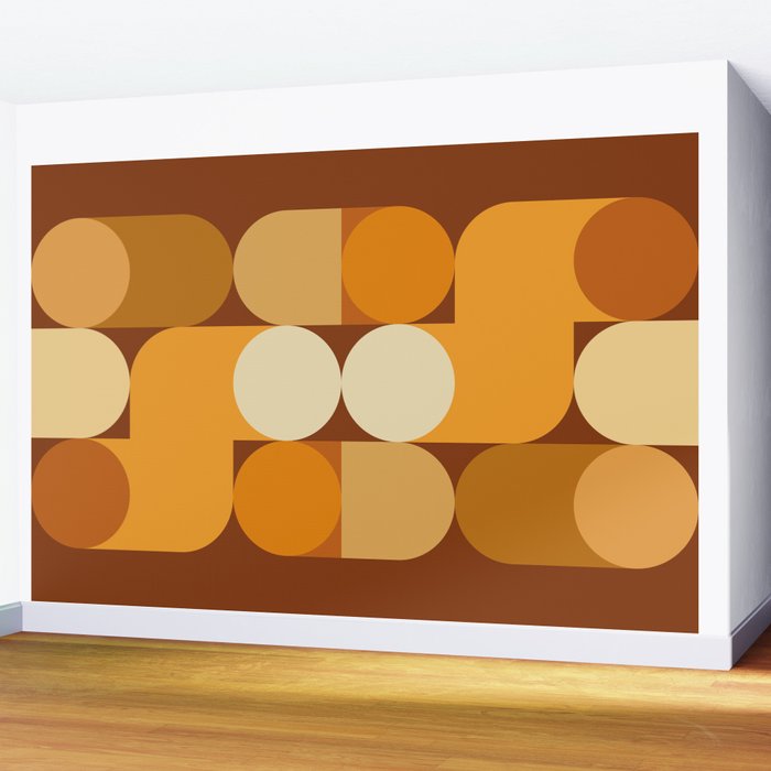 Retro 12D Wall Mural Gallery Image 2