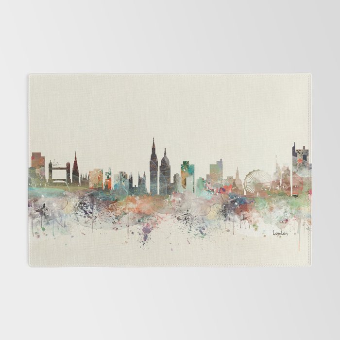 london england skyline Rug Gallery Image 2