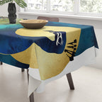 Golden Peacock Tablecloth Gallery Image 3