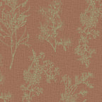 Botanical Cottage Woven Look Pattern in Mocha Brown and Sage Green Coffee Mug Gallery Image 2