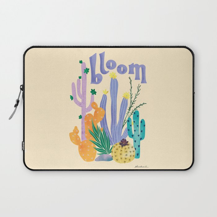 Cactus Blooms Laptop Sleeve Gallery Image 1