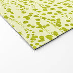 Abstract Ink Blot Strata Pattern in Wasabi Green Welcome Mat Gallery Image 2