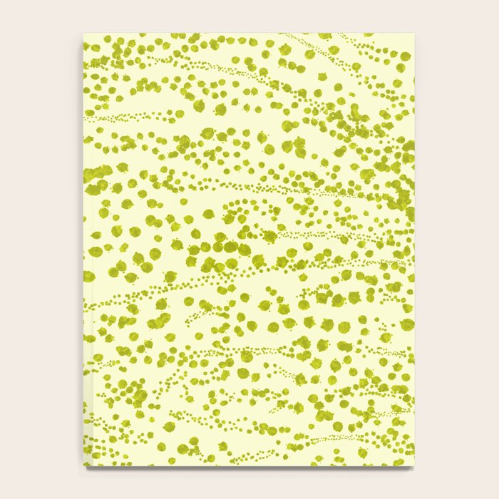 Abstract Ink Blot Strata Pattern in Wasabi Green Notebook Gallery Image 4