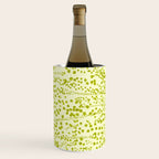 Abstract Ink Blot Strata Pattern in Wasabi Green Wine Chiller Gallery Image 3