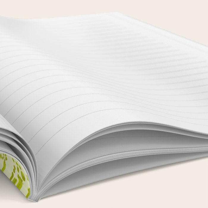 Abstract Ink Blot Strata Pattern in Wasabi Green Notebook Gallery Image 2