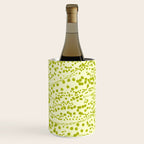 Abstract Ink Blot Strata Pattern in Wasabi Green Wine Chiller Gallery Image 2