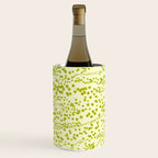 Abstract Ink Blot Strata Pattern in Wasabi Green Wine Chiller Gallery Image 1
