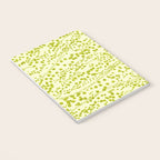 Abstract Ink Blot Strata Pattern in Wasabi Green Notebook Gallery Image 3
