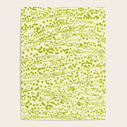 Abstract Ink Blot Strata Pattern in Wasabi Green Poster Gallery Image 4