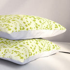 Abstract Ink Blot Strata Pattern in Wasabi Green Pillow Sham Gallery Image 3