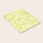 Abstract Ink Blot Strata Pattern in Wasabi Green Notebook Gallery Image 2
