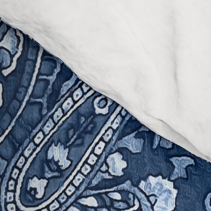 Blue indigo paisley Comforter Gallery Image 4