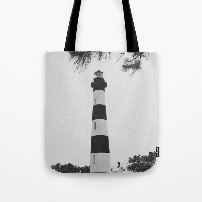 Bodie Island Lighthouse x Outer Banks Tote Bag Gallery Image 1