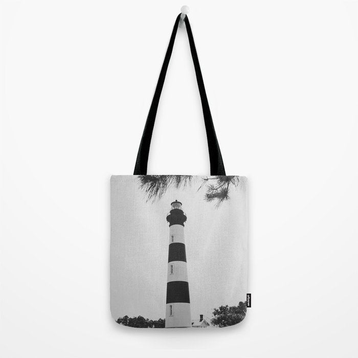 Bodie Island Lighthouse x Outer Banks Tote Bag Gallery Image 2