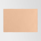 Peachy Apricot Solid Color Rug Gallery Image 2