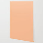 Peachy Apricot Solid Color Wallpaper Gallery Image 2
