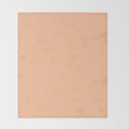 Peachy Apricot Solid Color Throw Blanket Gallery Image 2