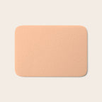 Peachy Apricot Solid Color Bath Mat Gallery Image 1