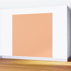 Peachy Apricot Solid Color Wall Mural Gallery Image 2