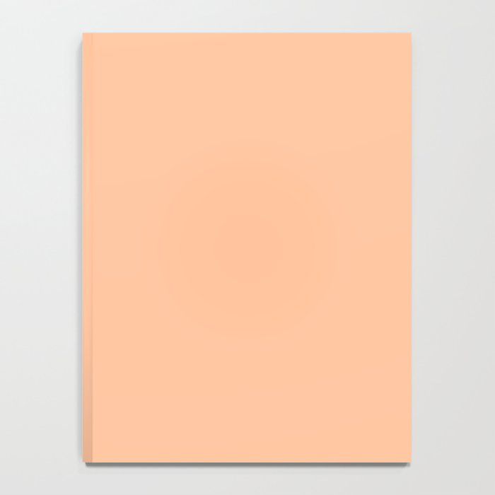 Peachy Apricot Solid Color Notebook Gallery Image 4