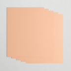 Peachy Apricot Solid Color Wrapping Paper Gallery Image 3