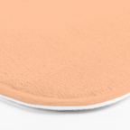 Peachy Apricot Solid Color Bath Mat Gallery Image 3