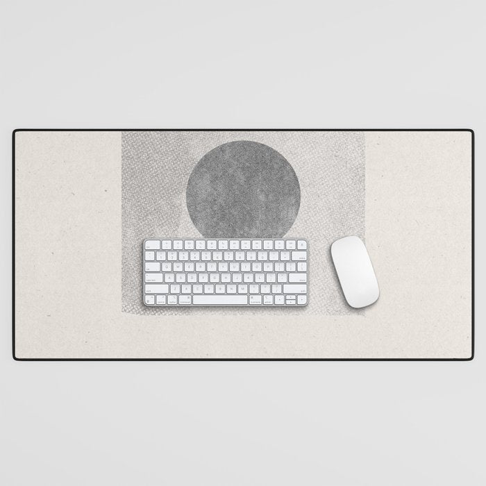 Texture Minimalist Paper Collage No.1 Desk Mat Gallery Image 1