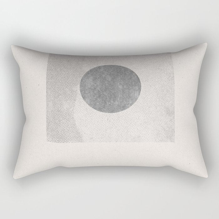 Texture Minimalist Paper Collage No.1 Rectangular Pillow Gallery Image 2