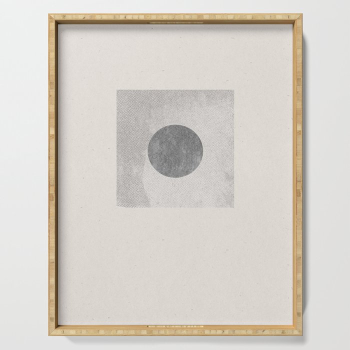 Texture Minimalist Paper Collage No.1 Serving Tray Gallery Image 1