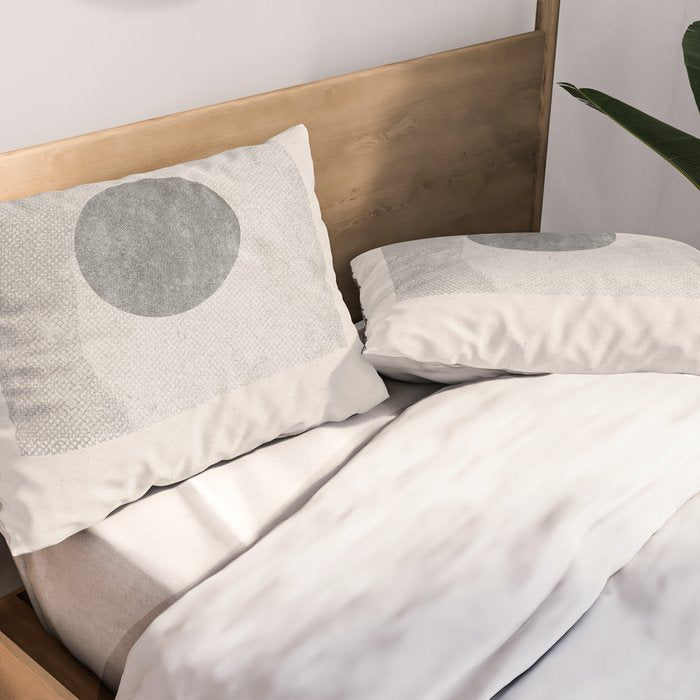 Texture Minimalist Paper Collage No.1 Pillow Sham Gallery Image 2